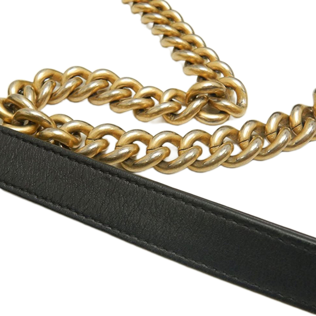 Chanel Old Medium Matelassé Cuir d’agneau Boy à rabat