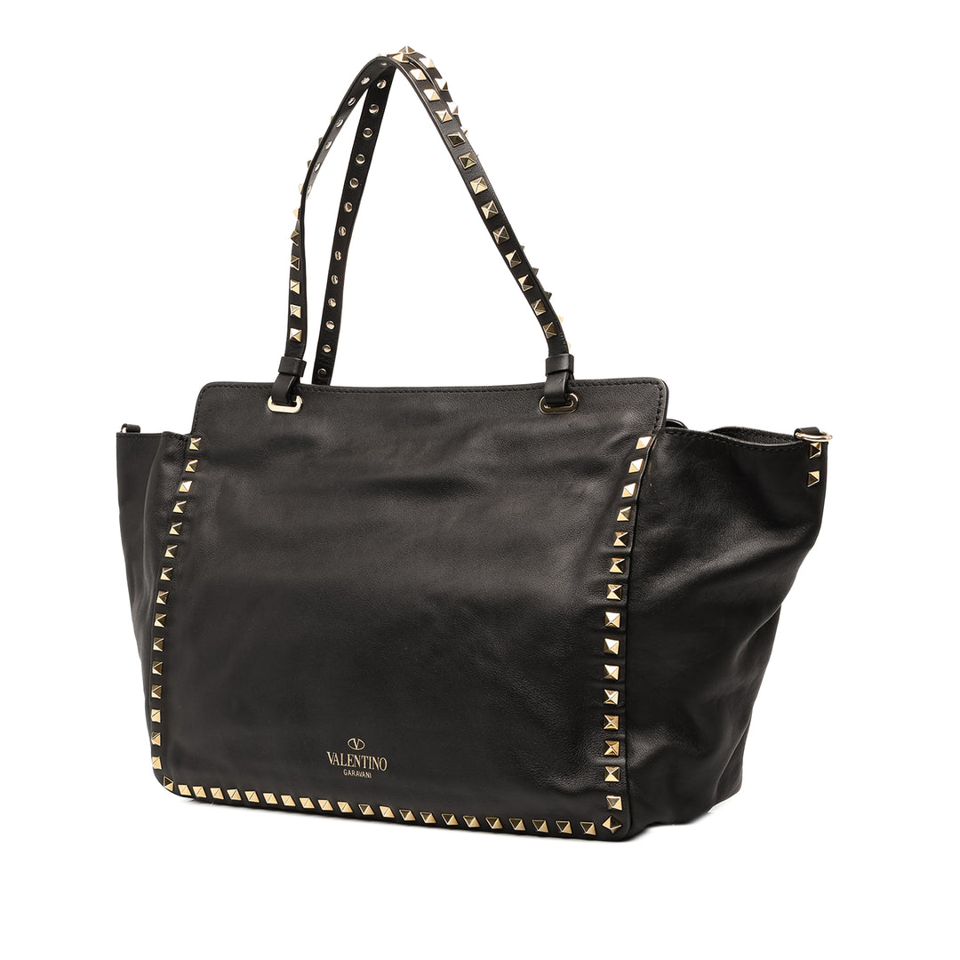 Valentino Rockstud Trapeze Sac Moyen Noir