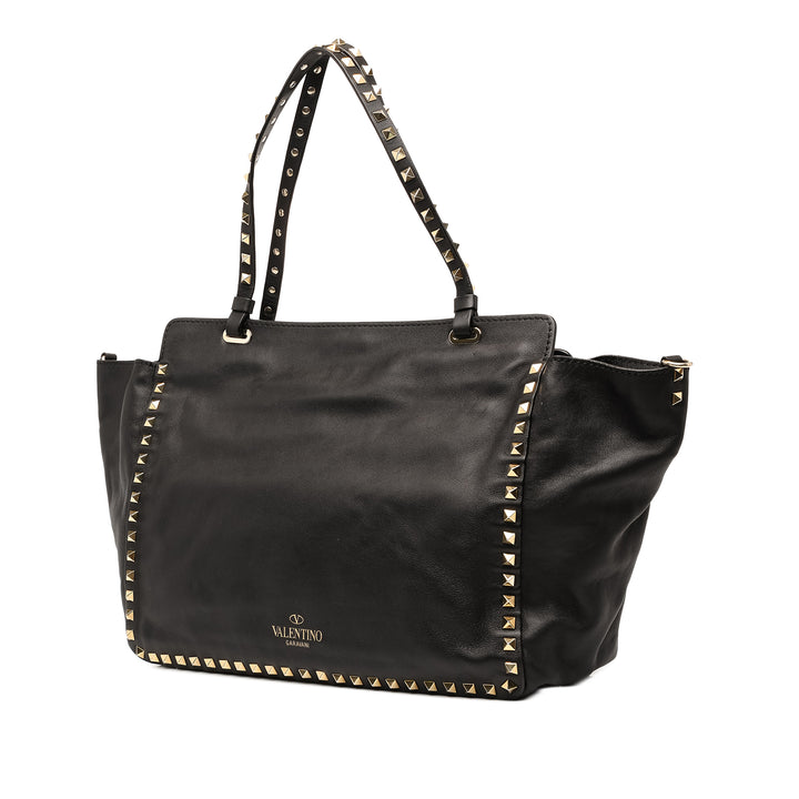 Valentino Rockstud Trapeze Sac Moyen Noir