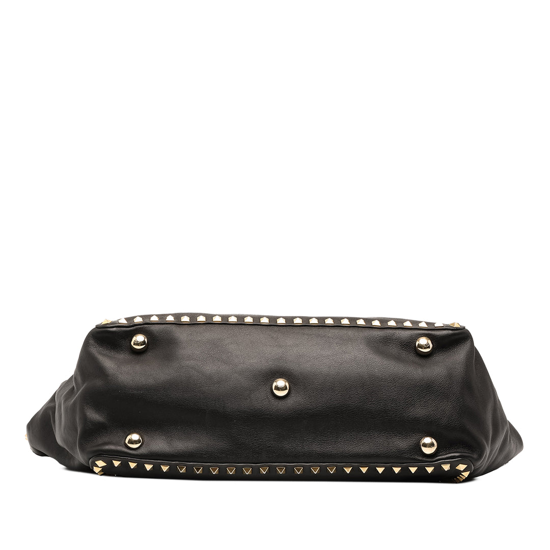 Valentino Rockstud Trapeze Sac Moyen Noir