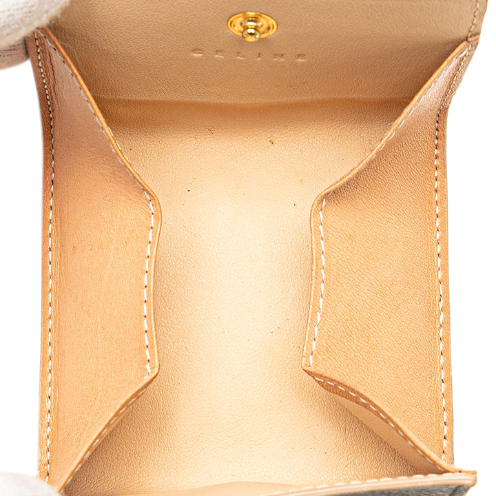 Macadam Coated Canvas Coin Pouch Brown - Gaby Paris