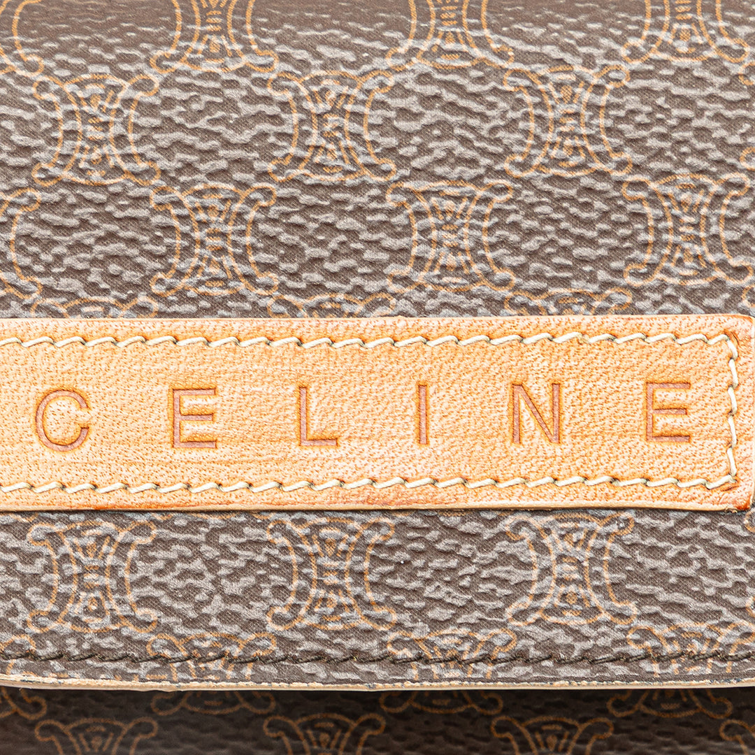 Macadam Coated Canvas Coin Pouch Brown - Gaby Paris