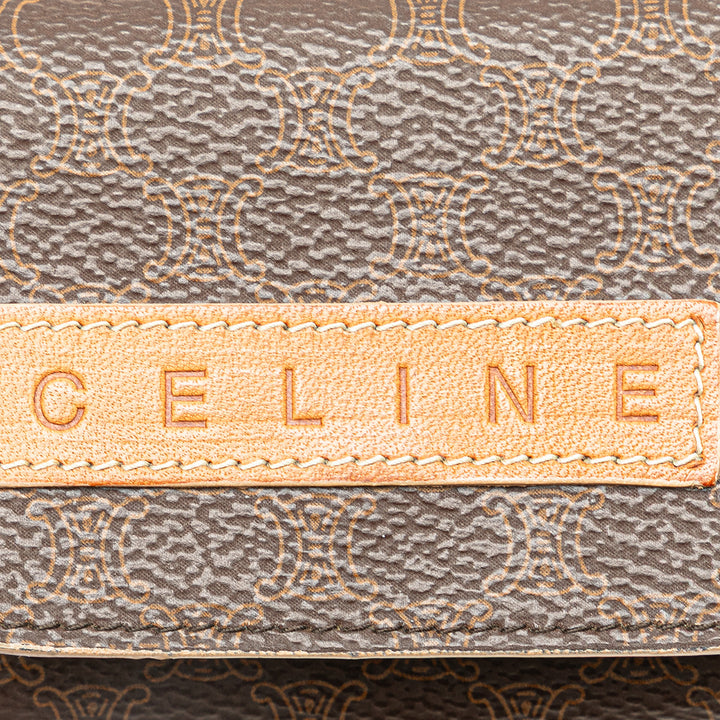 Macadam Coated Canvas Coin Pouch Brown - Gaby Paris