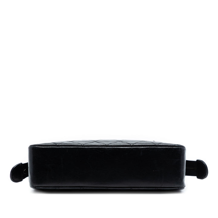 Chanel CC Matelassé Cuir d’agneau Zip Sac à main