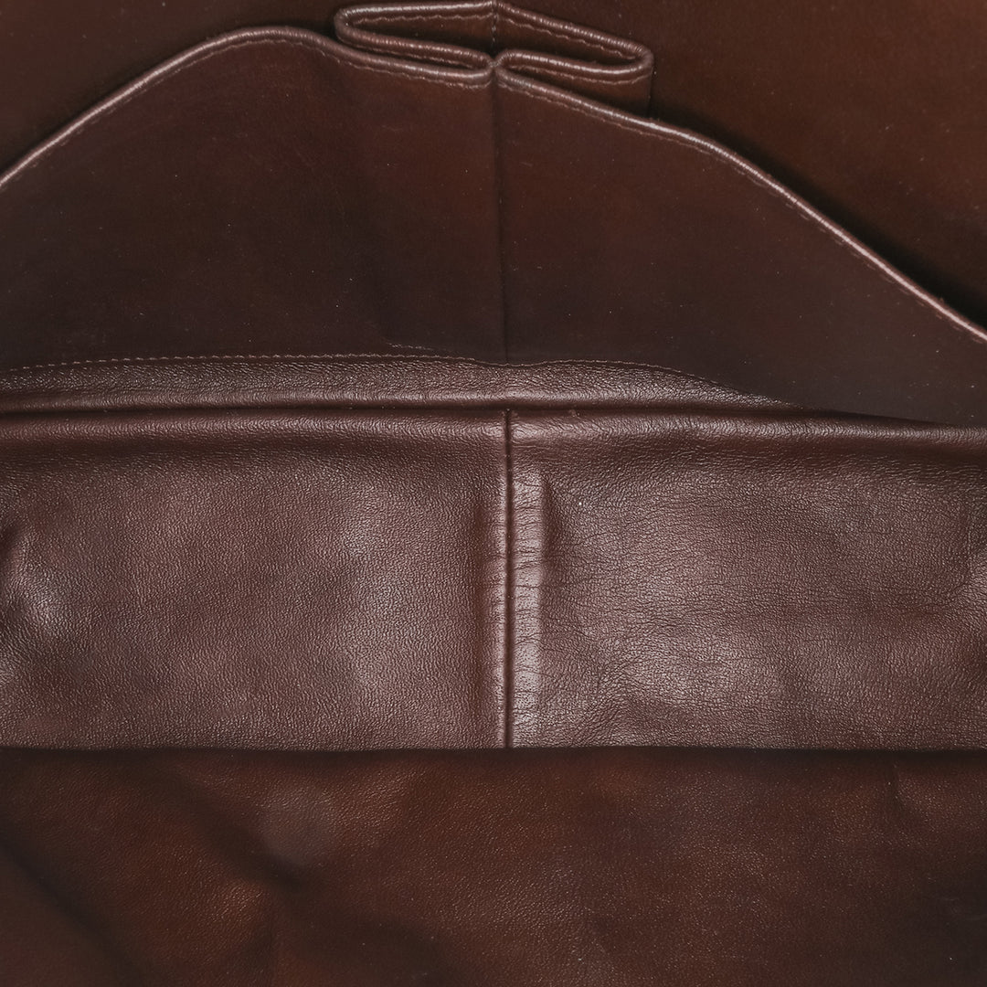 Reissue 2.55 Quilted Patent Double Flap 227 Brown - Gaby Paris