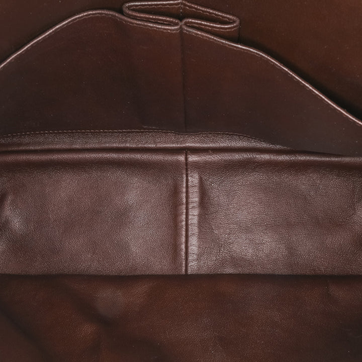 Reissue 2.55 Quilted Patent Double Flap 227 Brown - Gaby Paris
