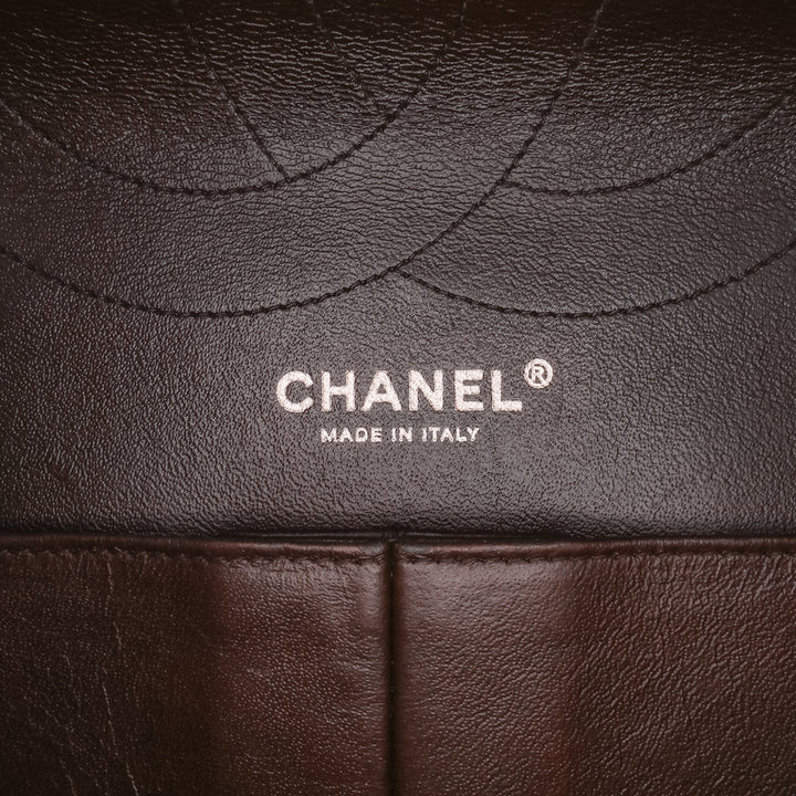 Reissue 2.55 Quilted Patent Double Flap 227 Brown - Gaby Paris
