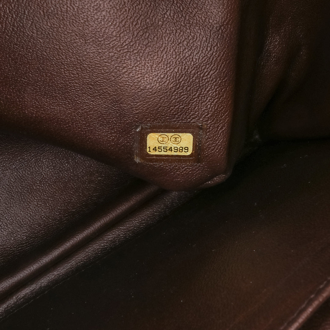 Reissue 2.55 Quilted Patent Double Flap 227 Brown - Gaby Paris