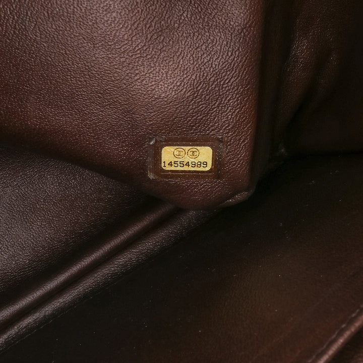Reissue 2.55 Quilted Patent Double Flap 227 Brown - Gaby Paris