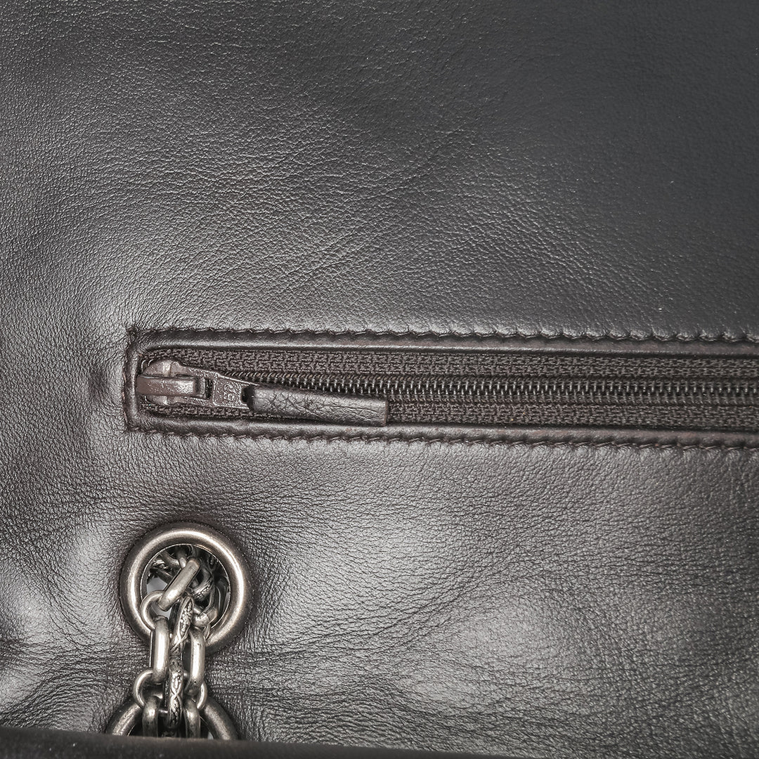 Reissue 2.55 Quilted Patent Double Flap 227 Brown - Gaby Paris