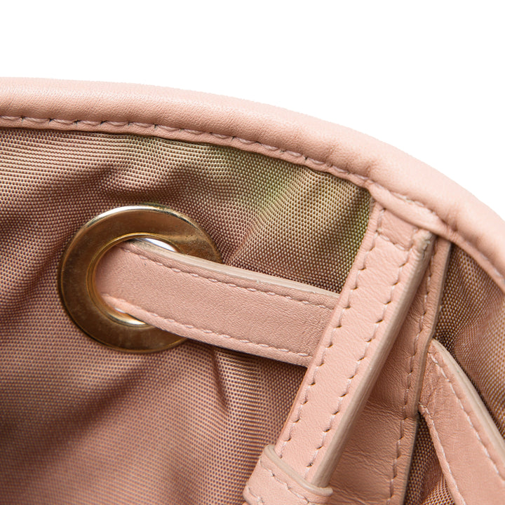 Dior Cannage Panarea Cabas Grand Toile enduite Rose – vue 6 – GABY PARIS
