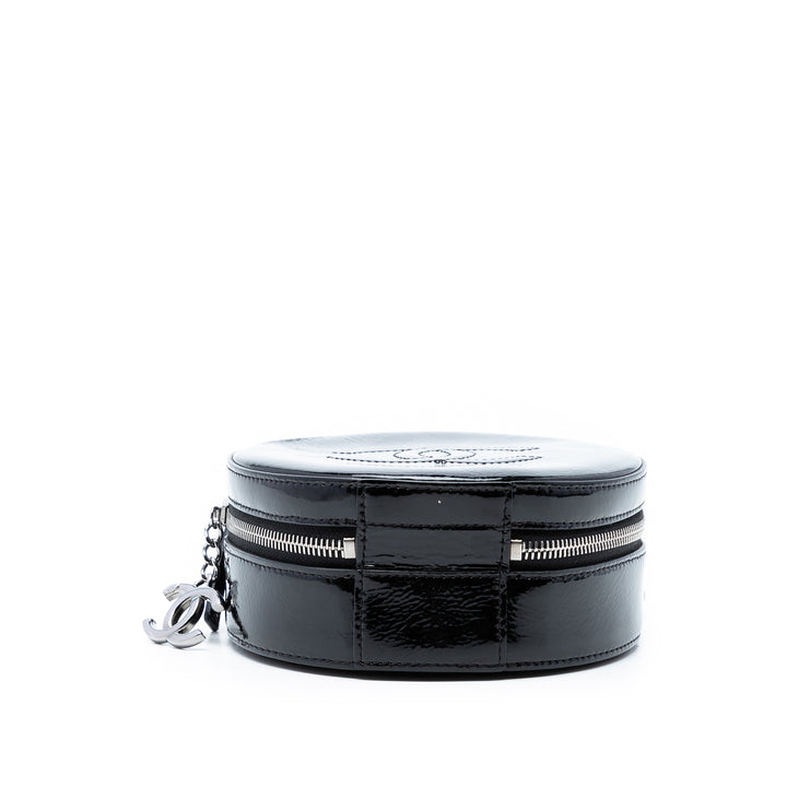 Chanel Cuir verni Rond As Earth Sac