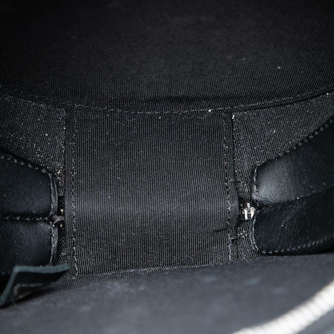 Chanel Cuir verni Rond As Earth Sac