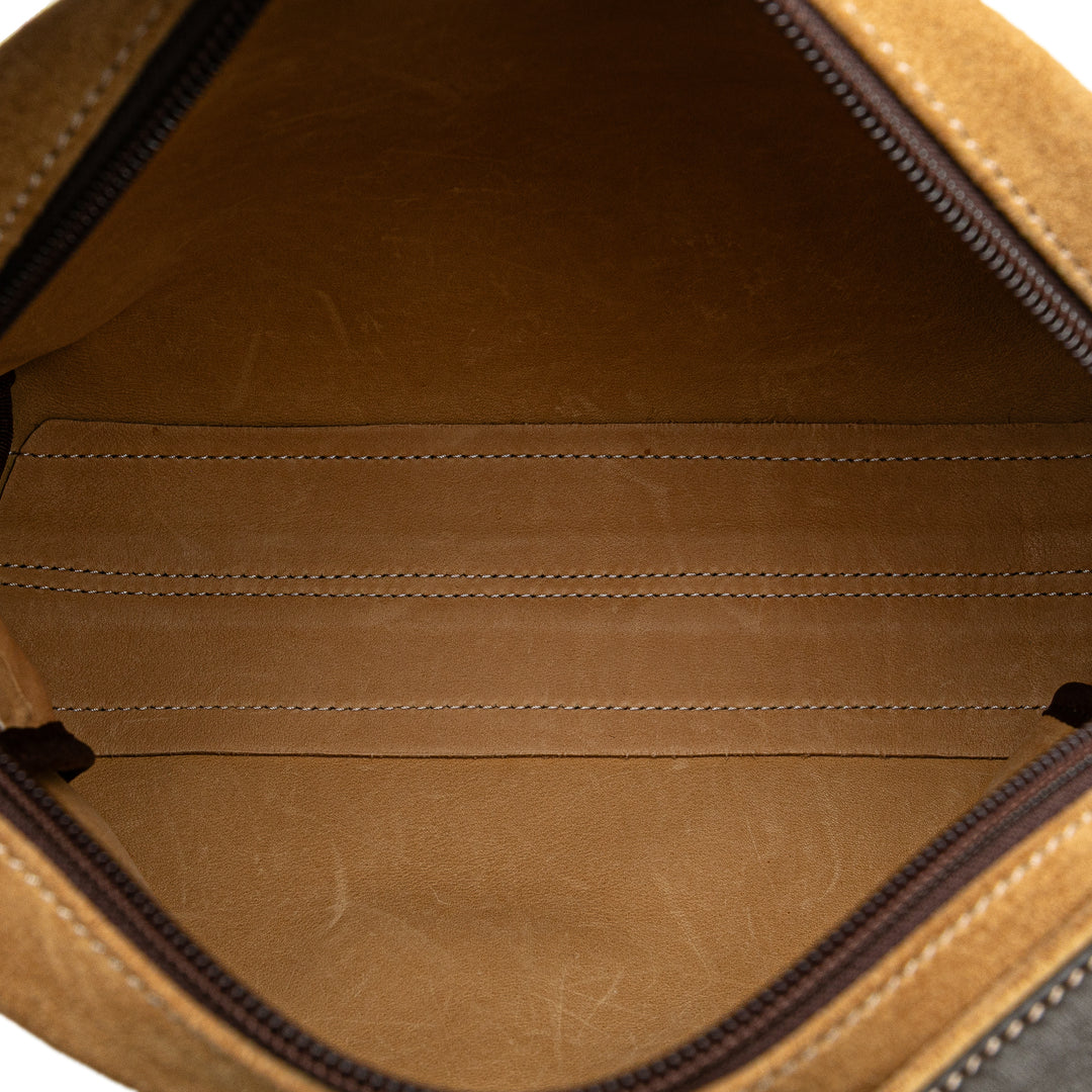 LOEWE Daim Anagram Sac porté croisé Marron