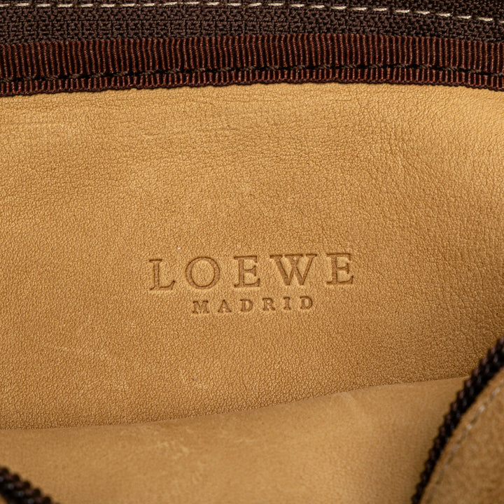 LOEWE Daim Anagram Sac porté croisé Marron