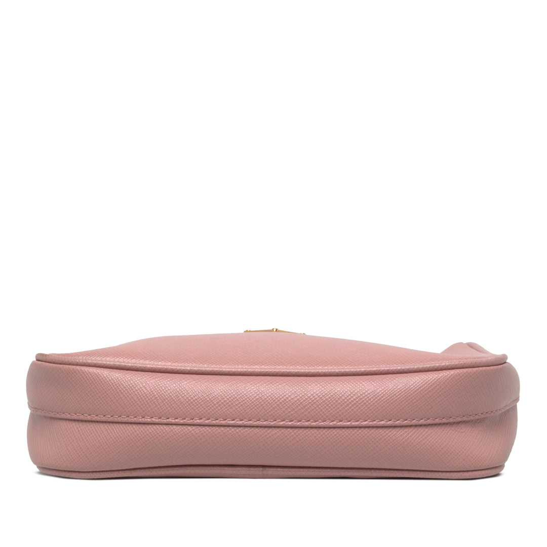 Prada Sac à main Re Edition 2005 Saffiano Mini Rose – vue 4 – GABY PARIS