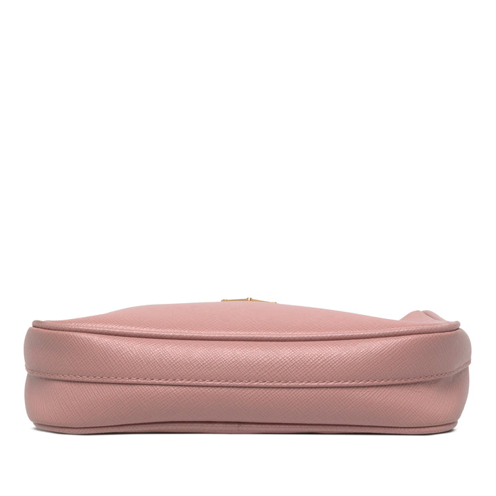 Prada Sac à main Re Edition 2005 Saffiano Mini Rose – vue 4 – GABY PARIS