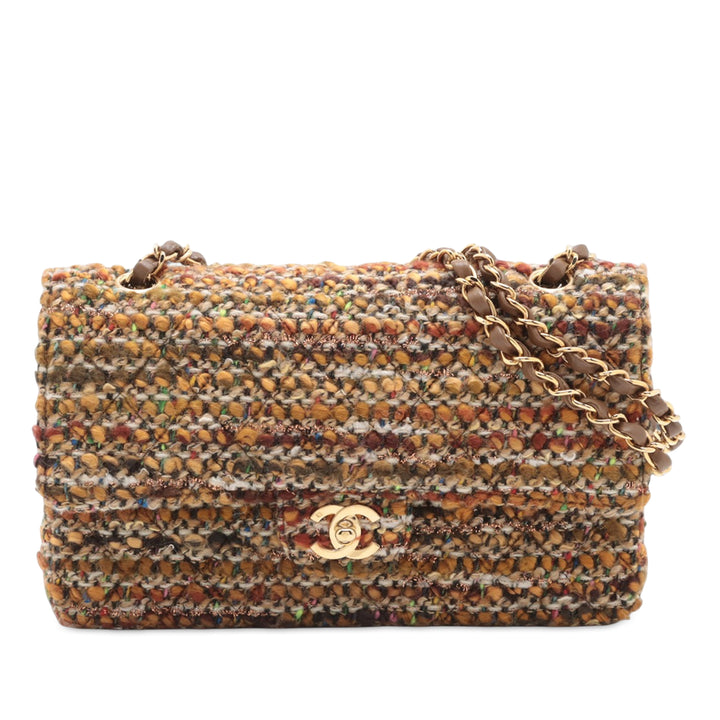 Chanel Medium Classic Tweed Double rabat