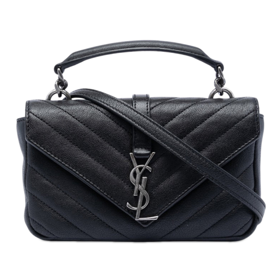 Chevron College Sac Mini de mouton Noir