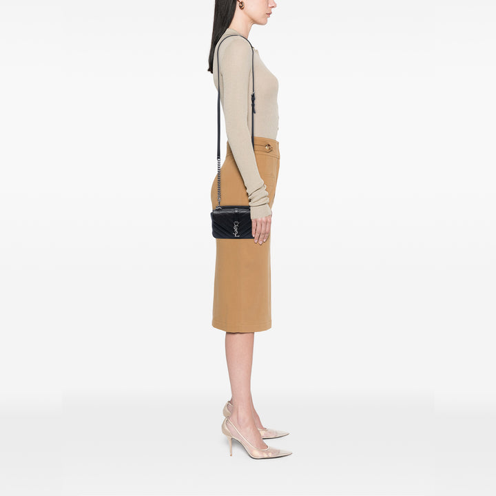 Chevron College Sac Mini de mouton Noir