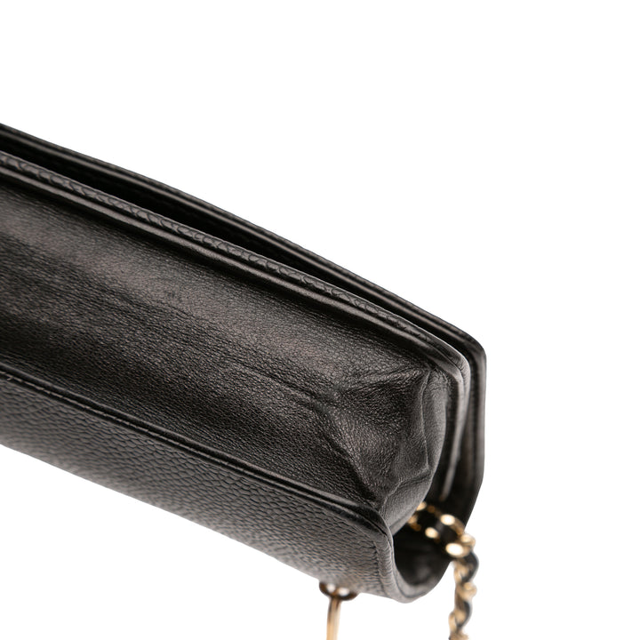 Chanel CC Caviar Wallet on Chain
