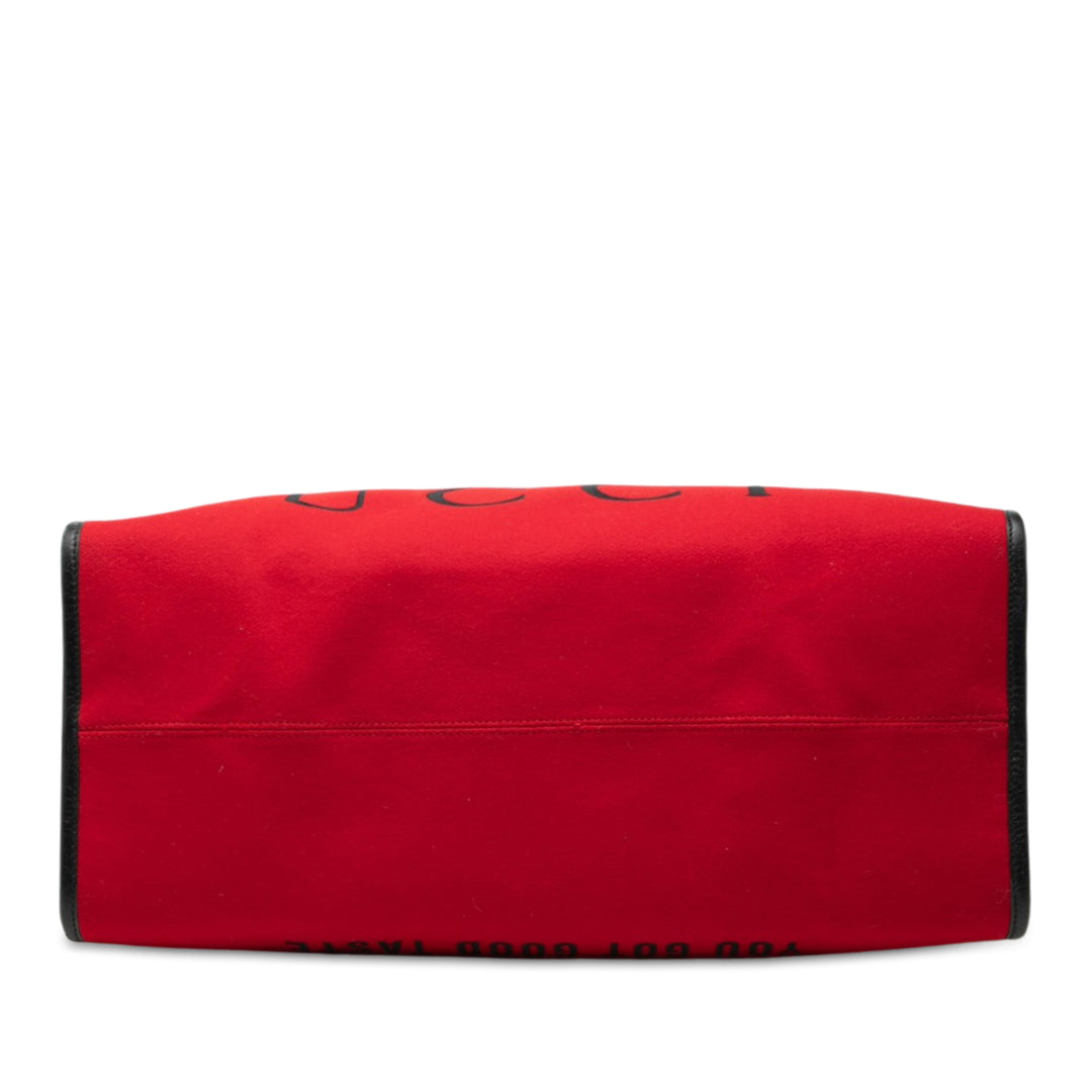 Gucci 100th Anniversary à finitions Felt Script Logo Cabas Cuir de veau