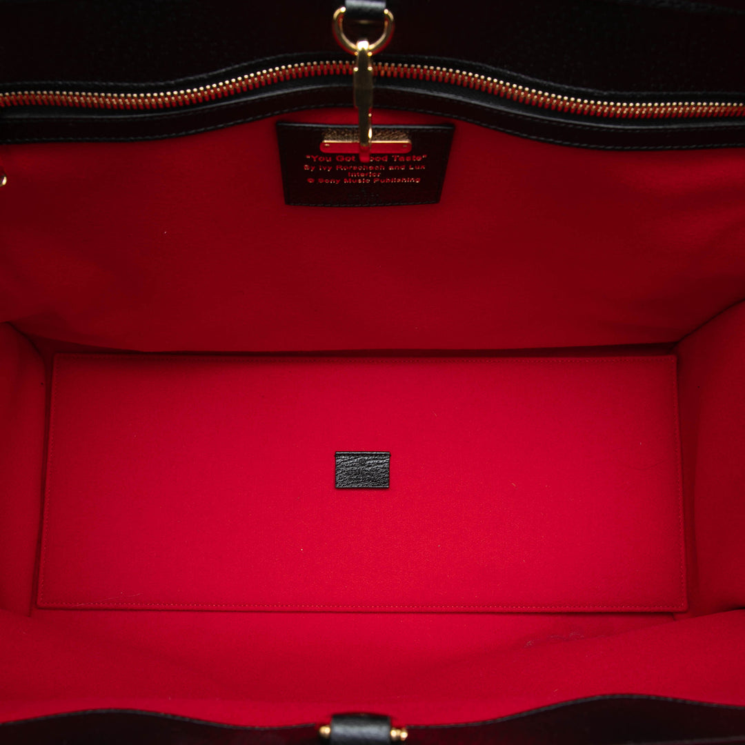Gucci 100th Anniversary à finitions Felt Script Logo Cabas Cuir de veau