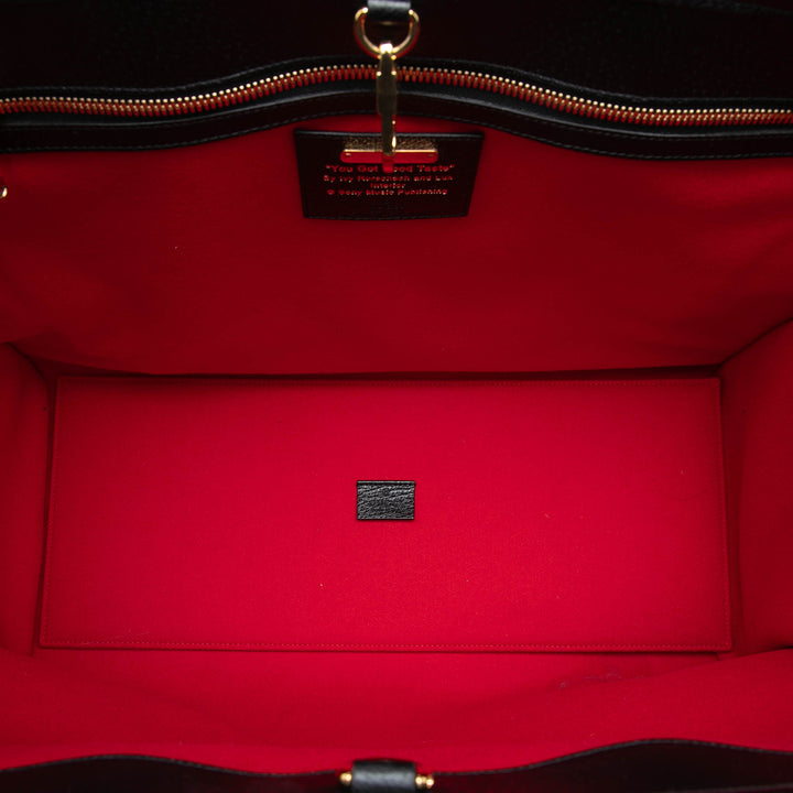 Gucci 100th Anniversary à finitions Felt Script Logo Cabas Cuir de veau