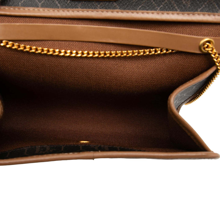 Dior Honeycomb Coated Toile Chain à rabat Sac porté croisé
