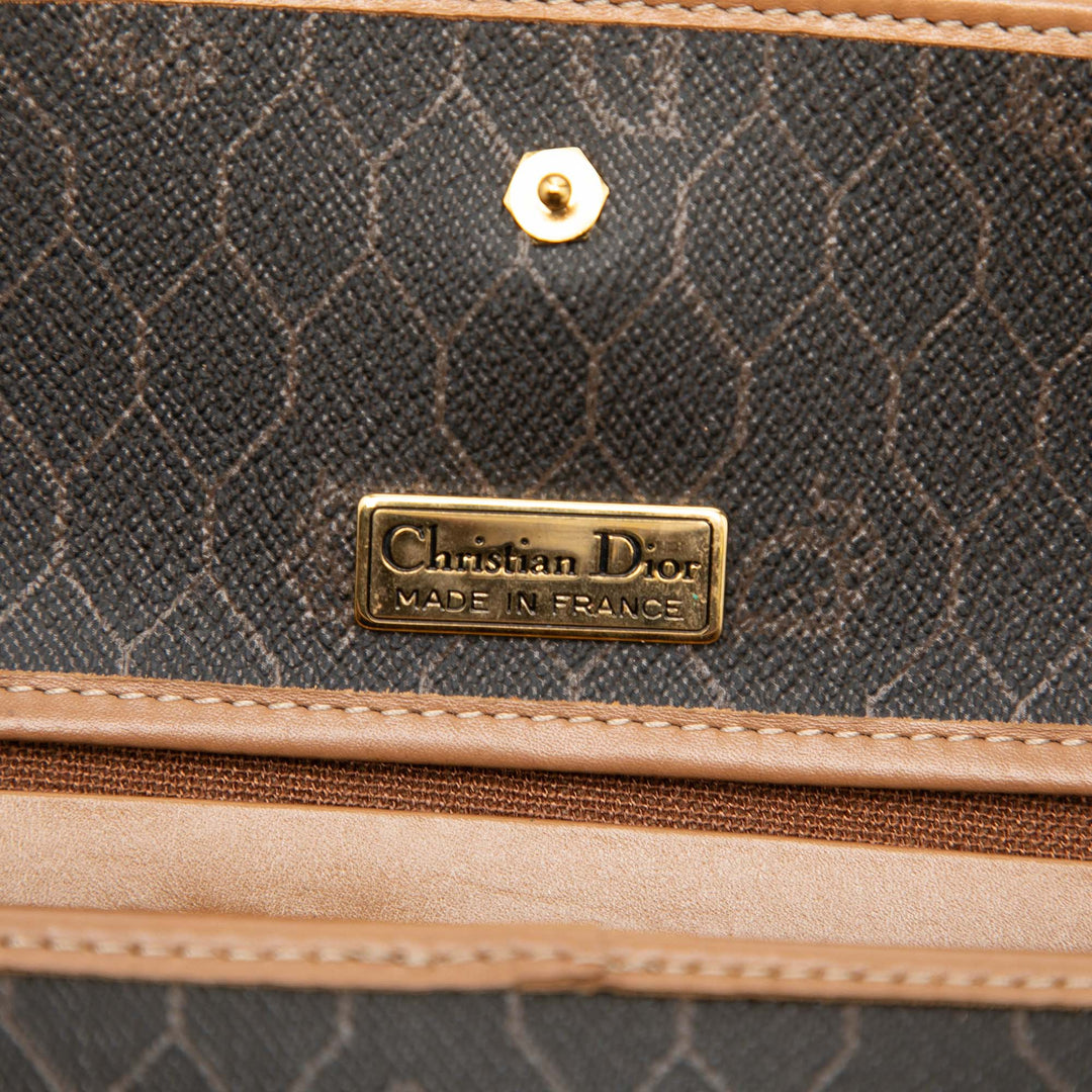 Dior Honeycomb Coated Toile Chain à rabat Sac porté croisé