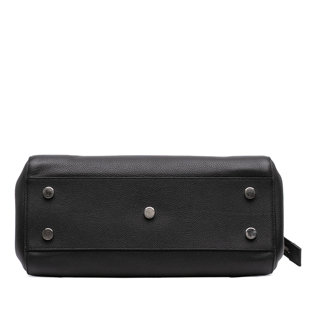 Saint Laurent Cabas grainé Rive Gauche Petit Cuir de veau grainé Noir – vue 3 – GABY PARIS