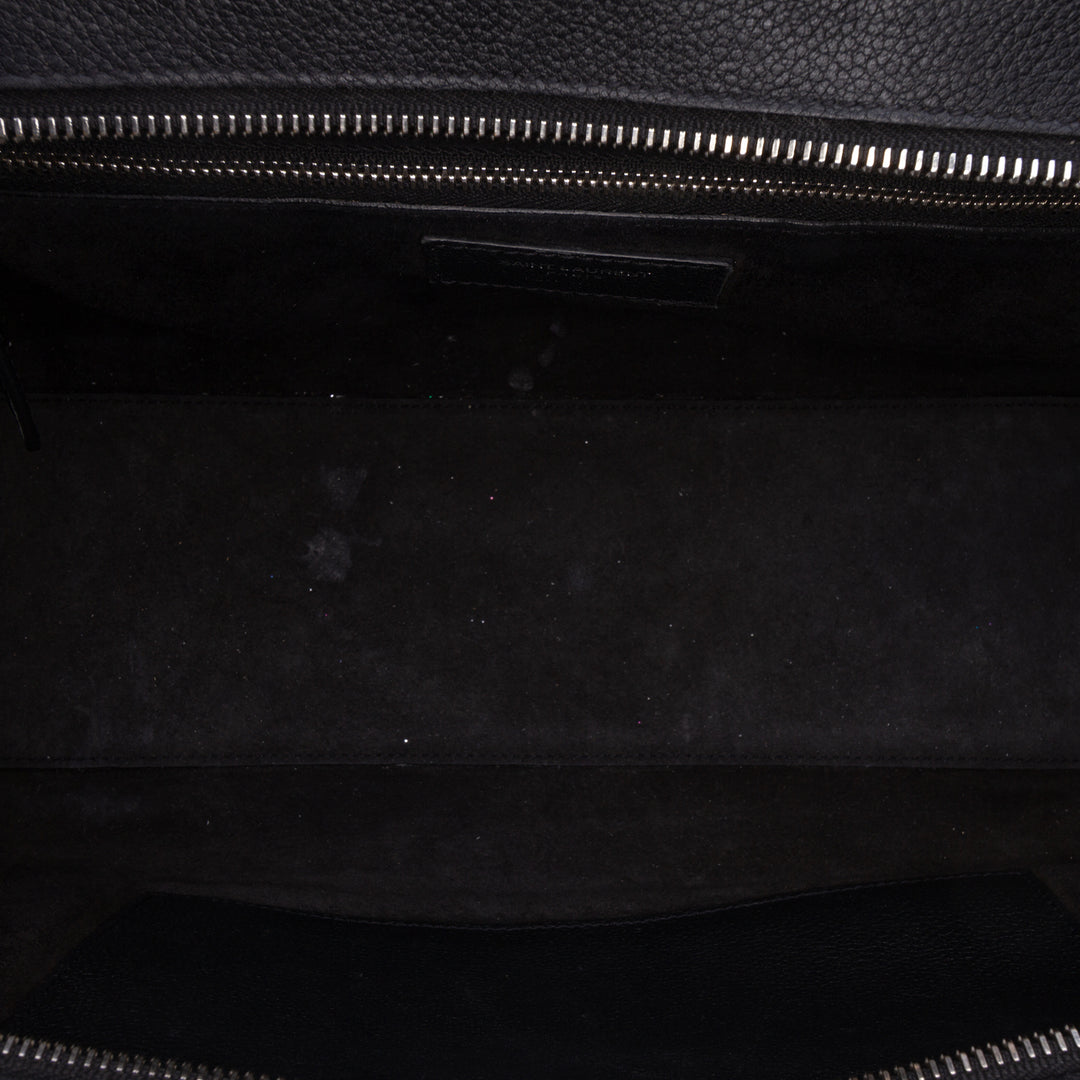 Saint Laurent Cabas grainé Rive Gauche Petit Cuir de veau grainé Noir – vue 4 – GABY PARIS