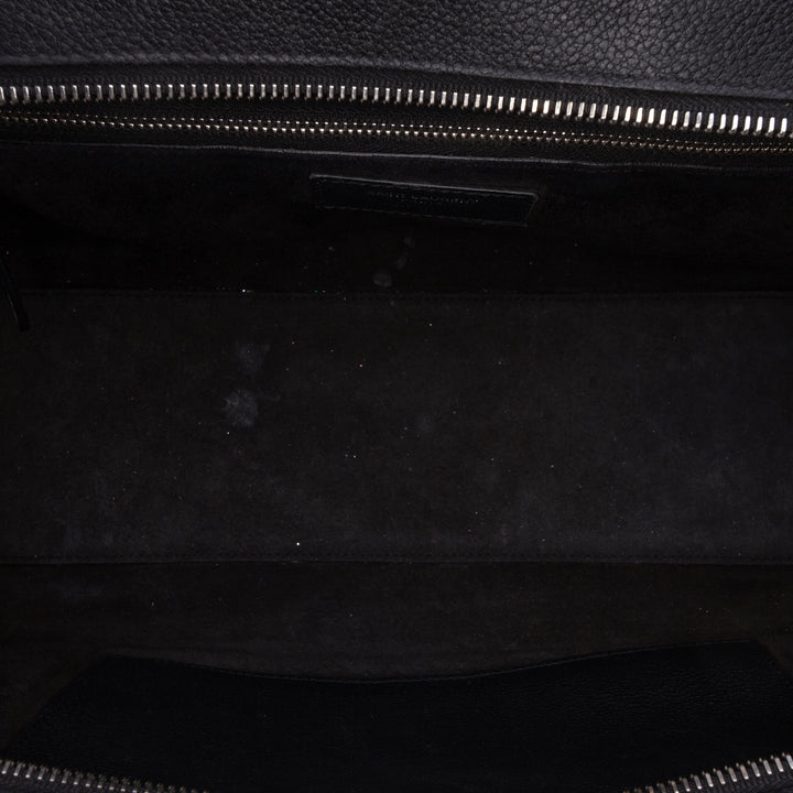 Saint Laurent Cabas grainé Rive Gauche Petit Cuir de veau grainé Noir – vue 4 – GABY PARIS
