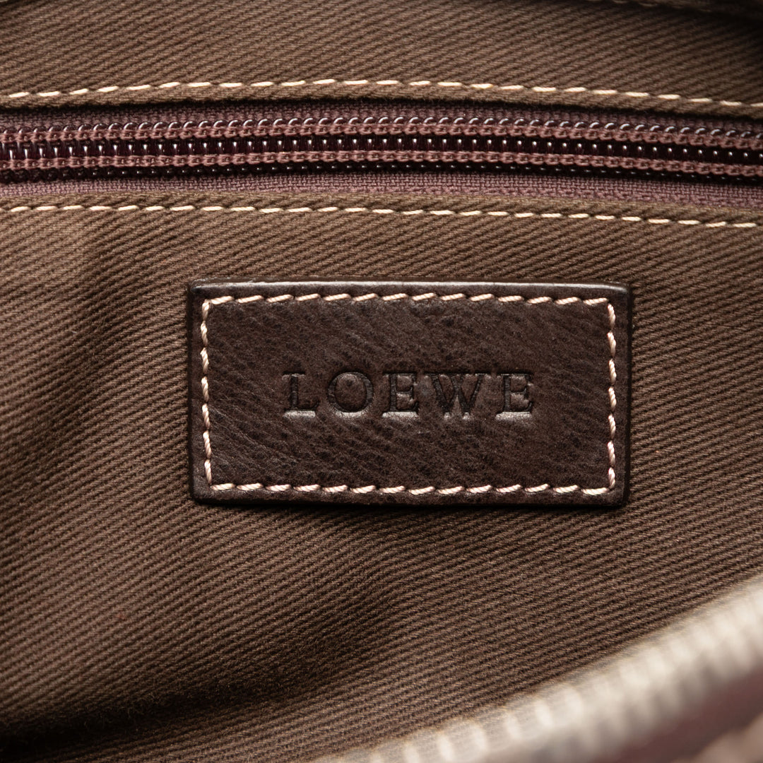 LOEWE Nubuck Anagram Pochette Cuir