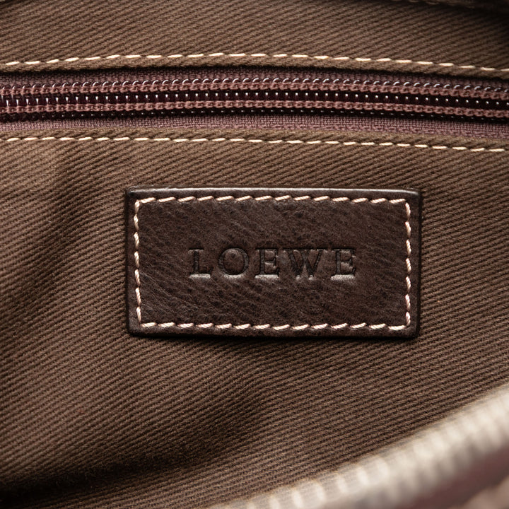 LOEWE Nubuck Anagram Pochette Cuir