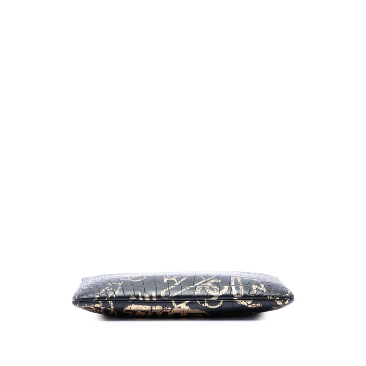 Chanel Crocodile embossé Cuir de veau Cocodile Graffiti 2.55 Reissue Pochette