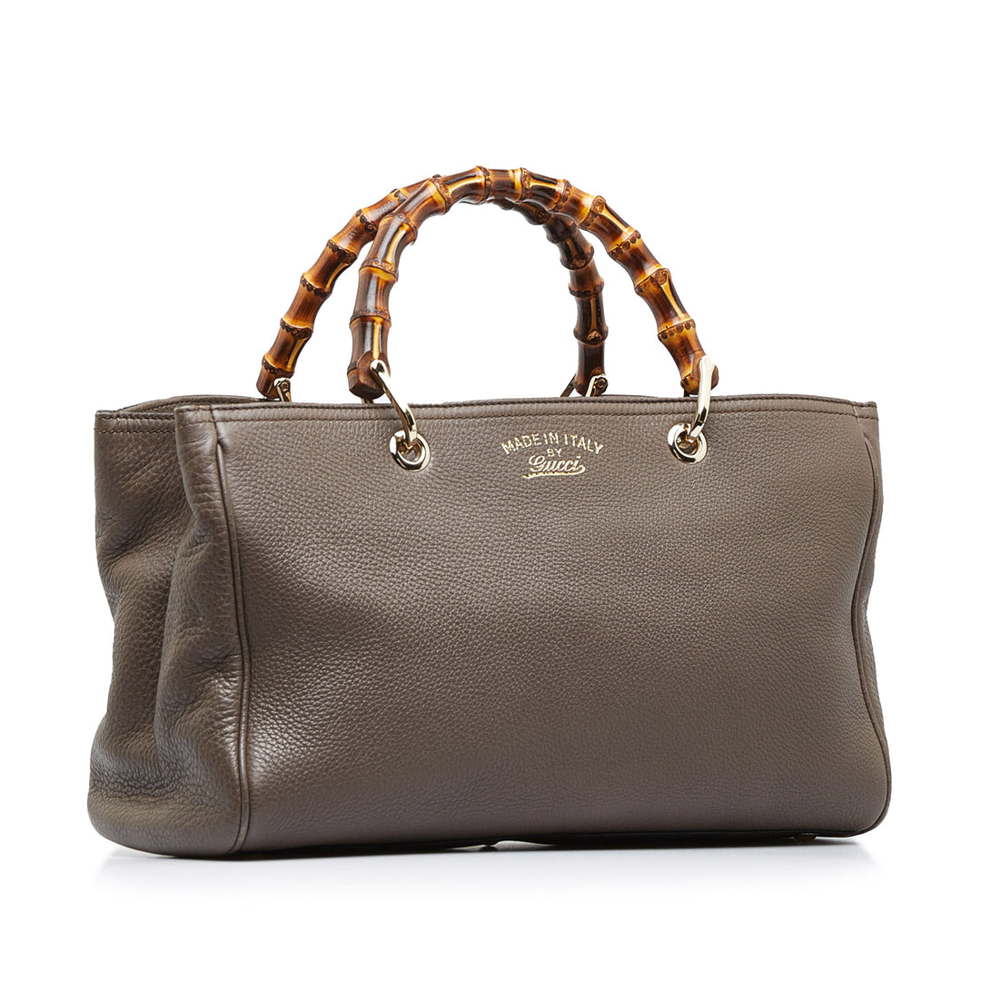 Medium Bamboo Shopper Brown - Gaby Paris