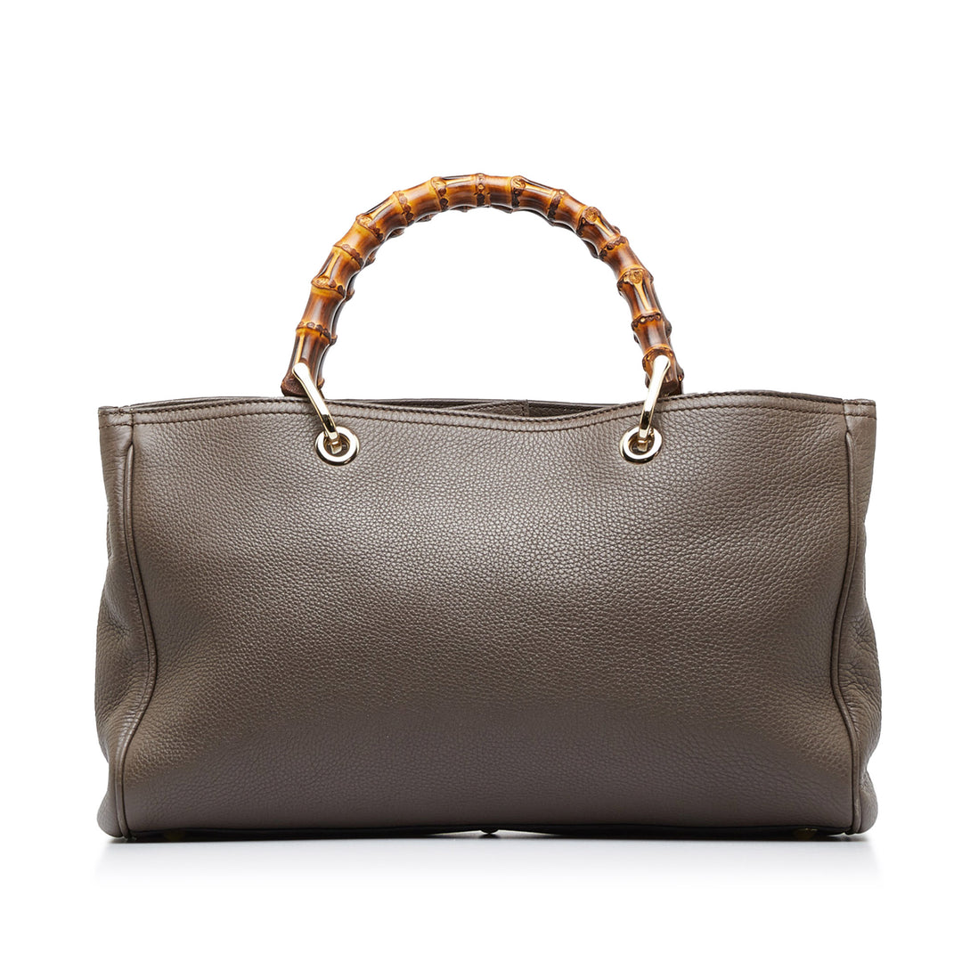 Medium Bamboo Shopper Brown - Gaby Paris