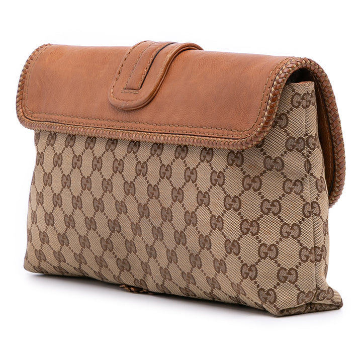 GG Canvas Marrakech Clutch Brown - Gaby Paris