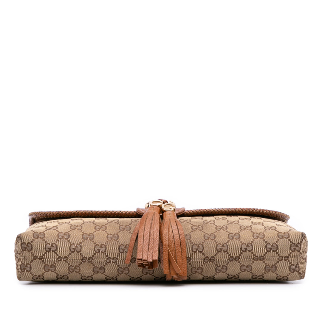GG Canvas Marrakech Clutch Brown - Gaby Paris