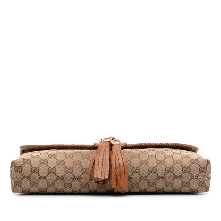GG Canvas Marrakech Clutch Brown - Gaby Paris