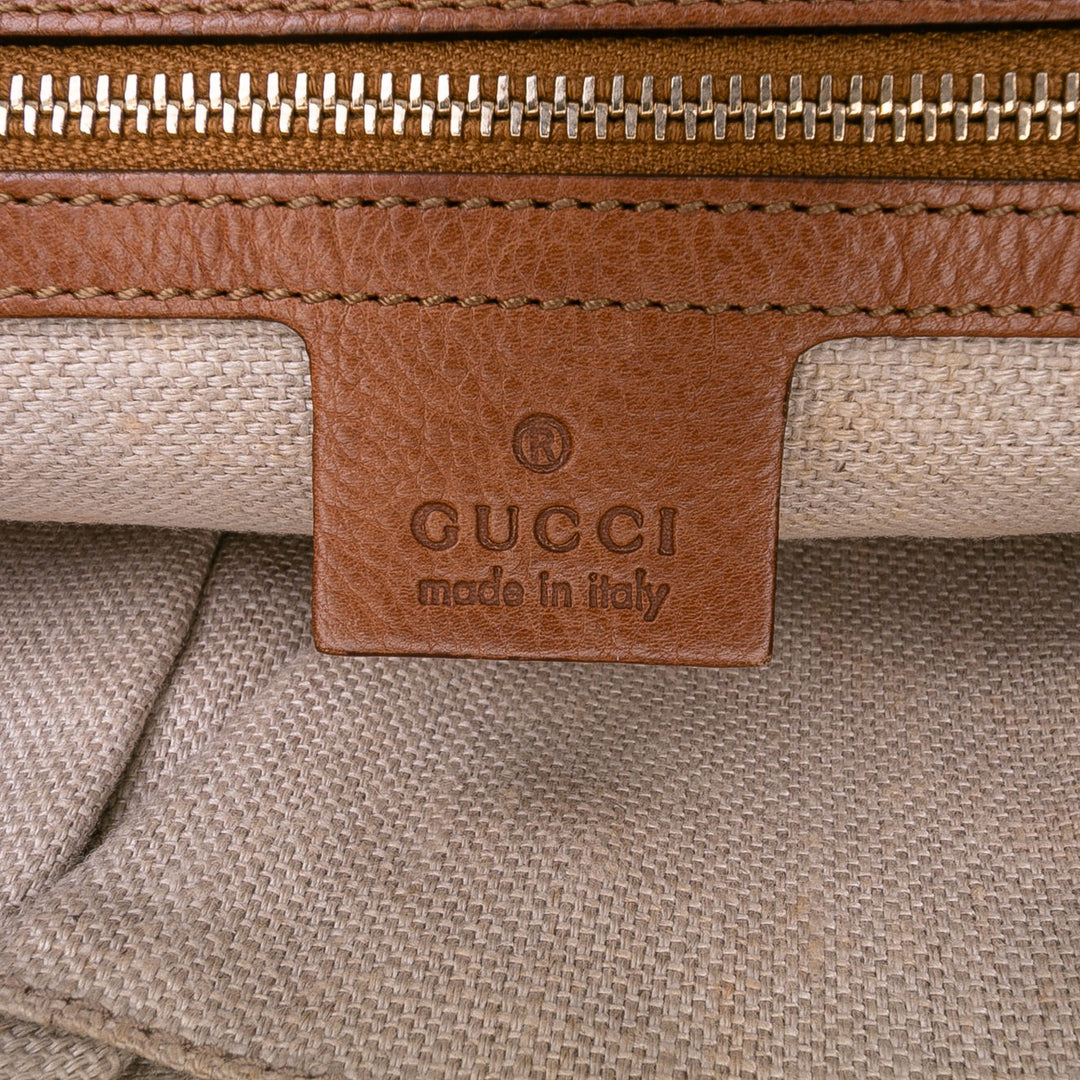 GG Canvas Marrakech Clutch Brown - Gaby Paris