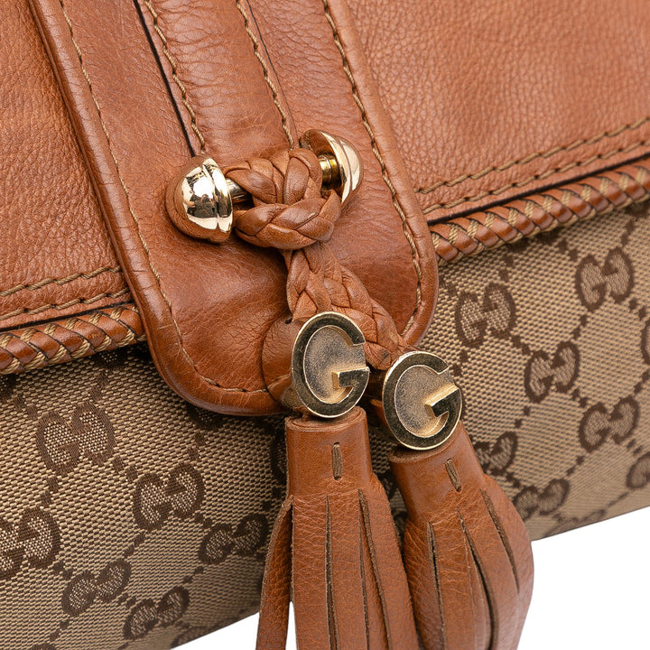 GG Canvas Marrakech Clutch Brown - Gaby Paris