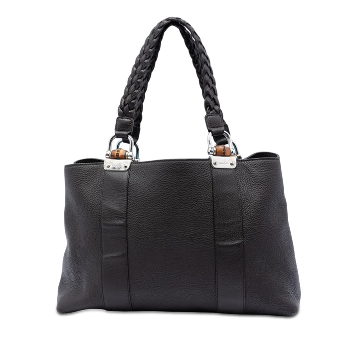 Bamboo Libeccio Cabas Moyen Cuir de veau Marron