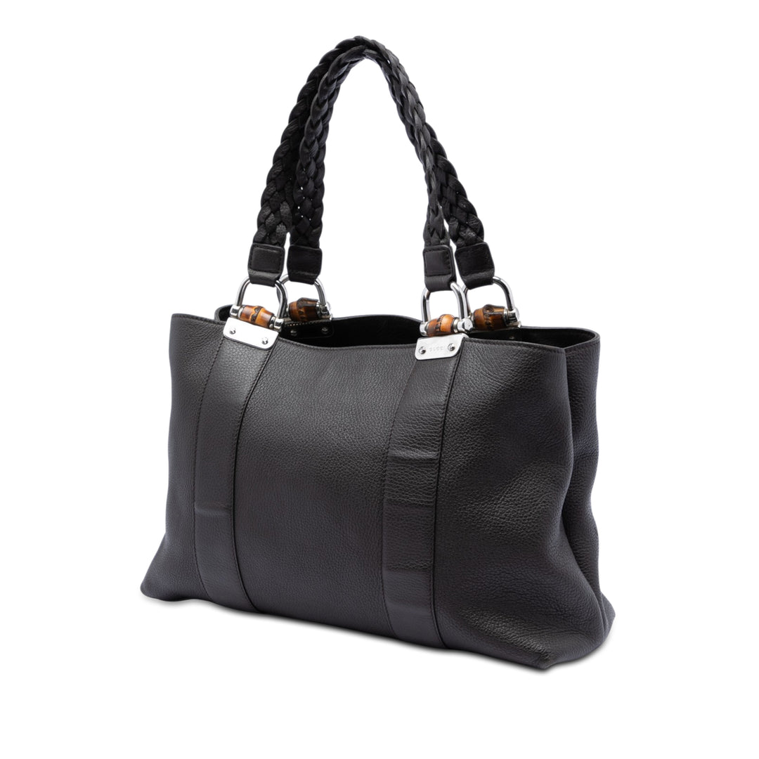 Bamboo Libeccio Cabas Moyen Cuir de veau Marron
