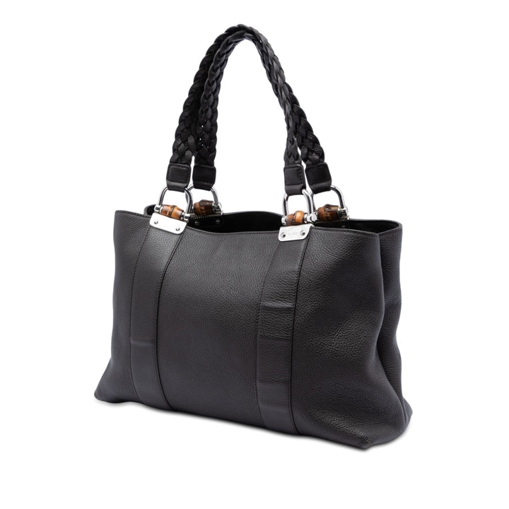 Bamboo Libeccio Cabas Moyen Cuir de veau Marron