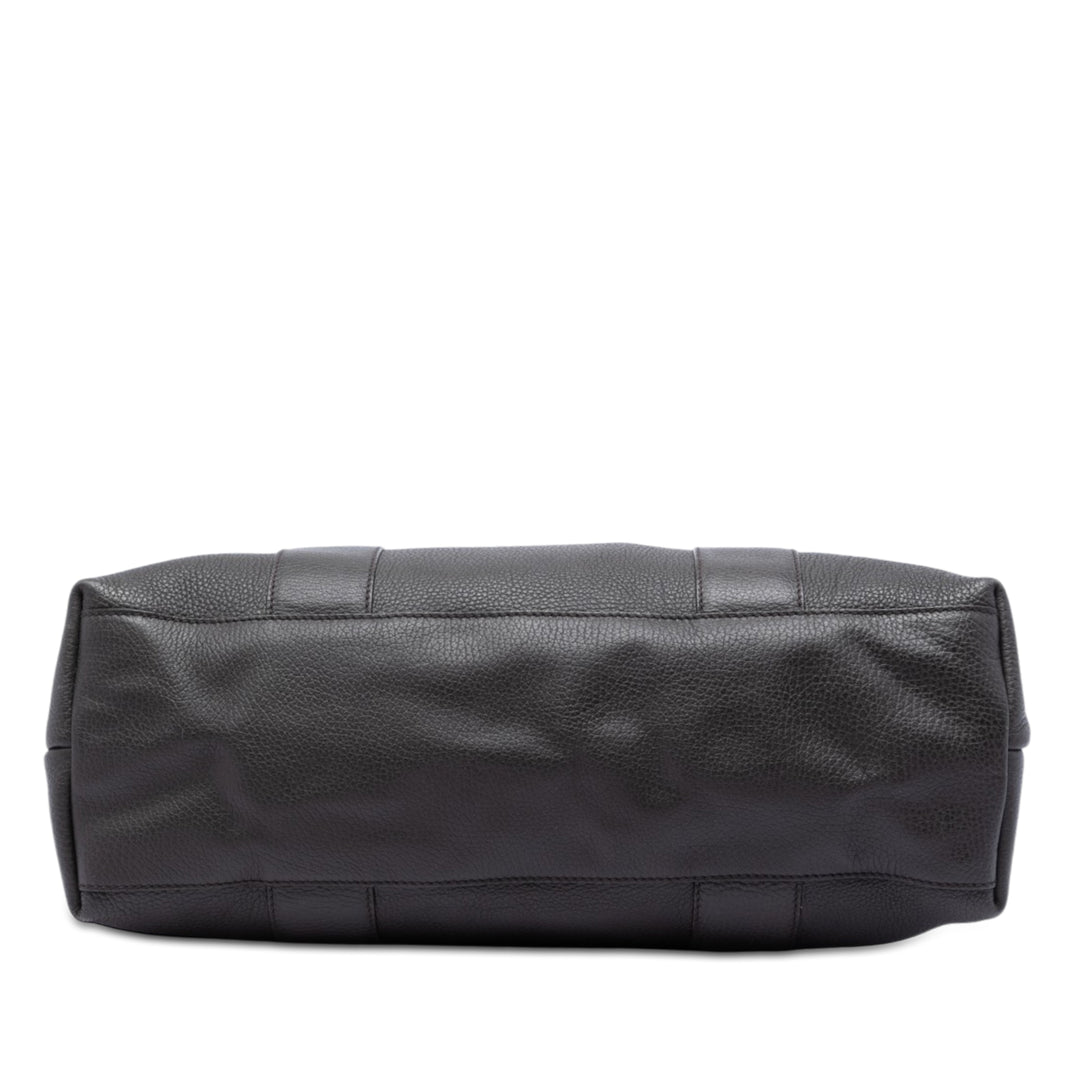 Bamboo Libeccio Cabas Moyen Cuir de veau Marron