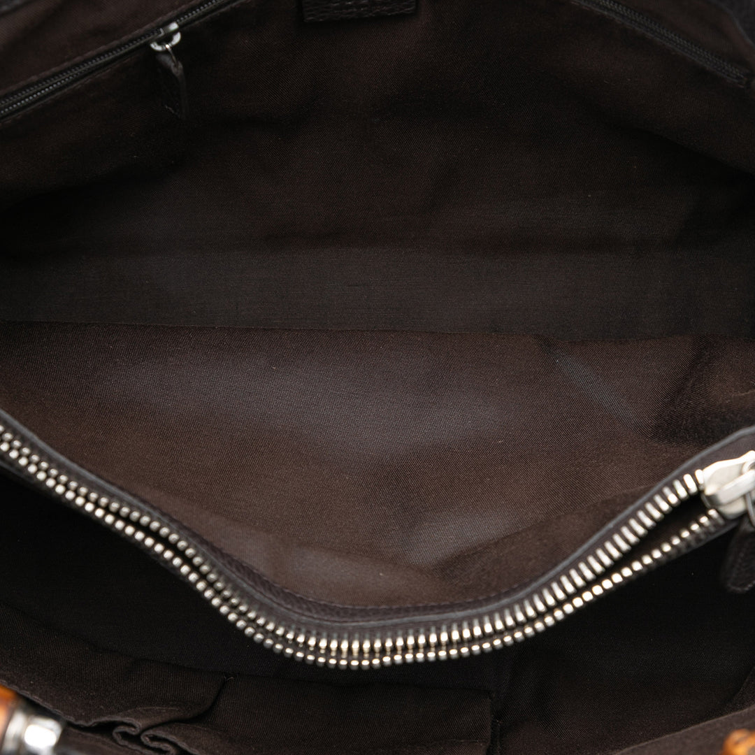 Bamboo Libeccio Cabas Moyen Cuir de veau Marron