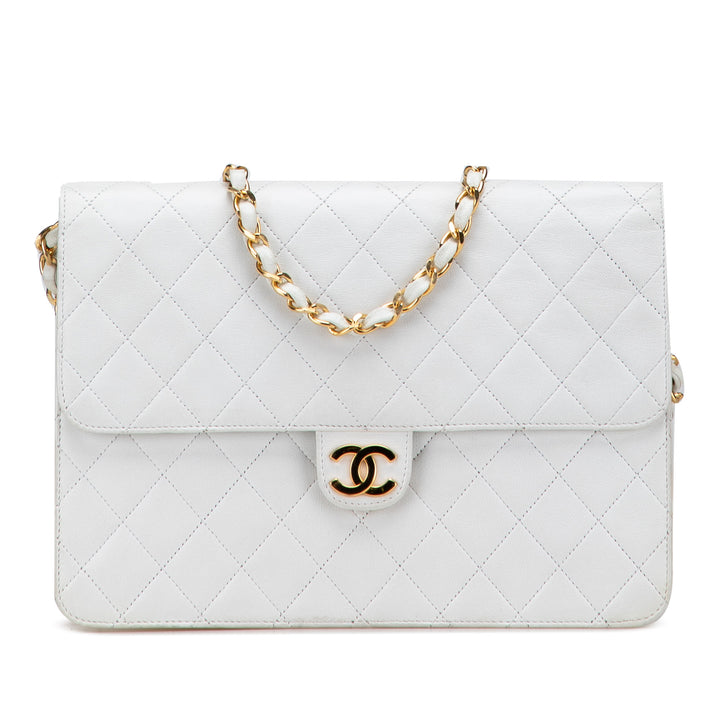 Chanel CC Matelassé Cuir d’agneau Simple rabat