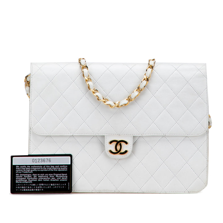 Chanel CC Matelassé Cuir d’agneau Simple rabat